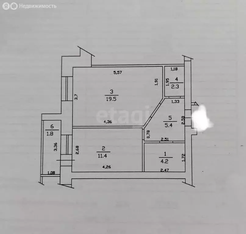 1-комнатная квартира: Казань, 2-я Юго-Западная улица, 11 (42.8 м) - Фото 1