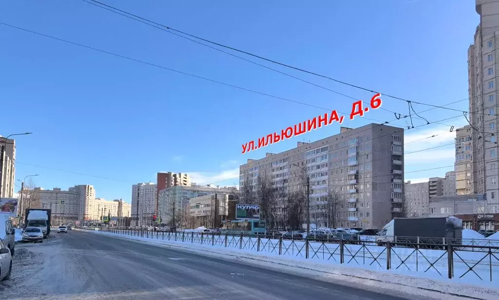 2-к кв. Санкт-Петербург ул. Ильюшина, 6 (57.5 м) - Фото 2