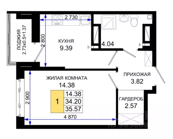 1-к кв. Ростовская область, Ростов-на-Дону Нефтекачка кв-л, Октябрь ... - Фото 0