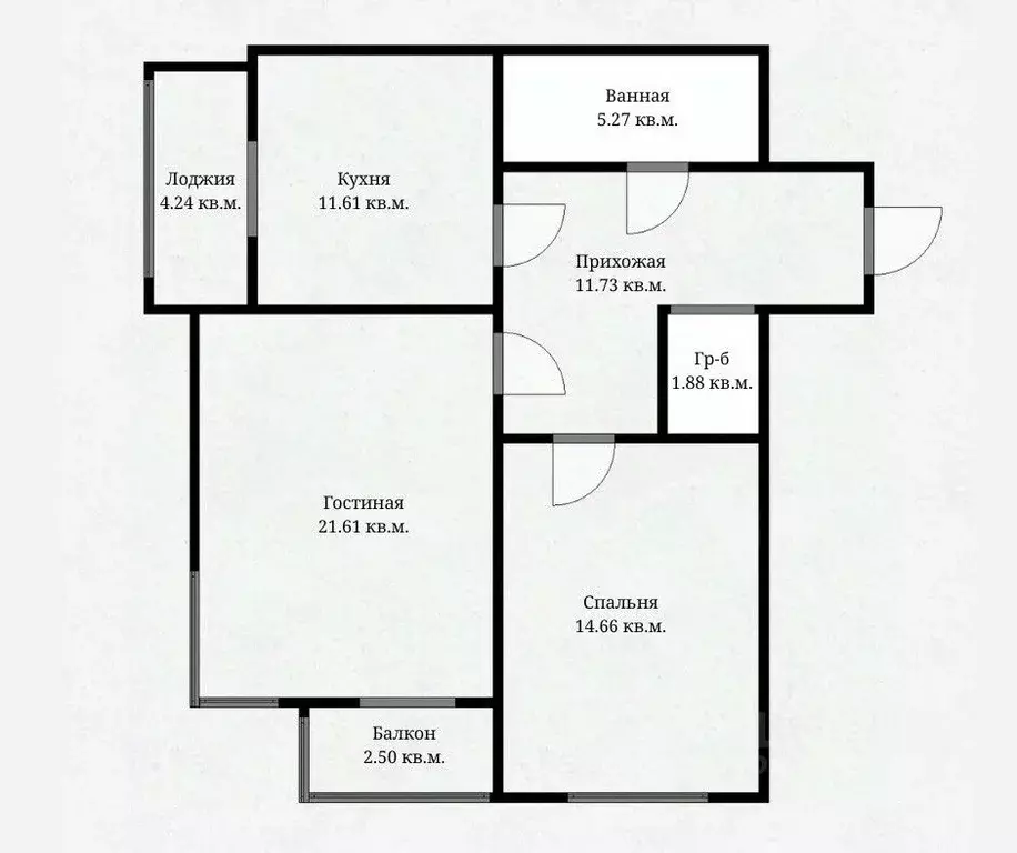 2-к кв. Дагестан, Каспийск ул. Магомедали Магомеджановa, 16А (75.0 м) - Фото 1