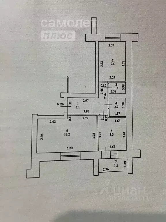 2-к кв. Башкортостан, Октябрьский ул. Свердлова, 6 (47.0 м) - Фото 1