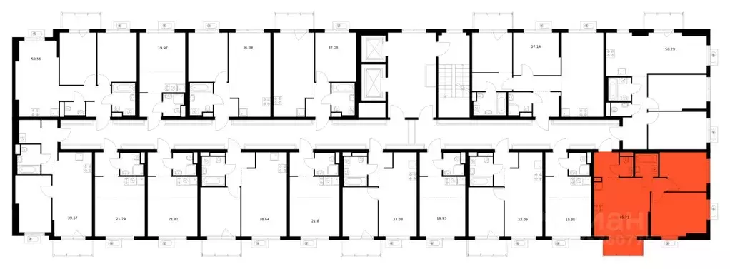2-к кв. Ленинградская область, Всеволожский район, д. Новое Девяткино ... - Фото 2