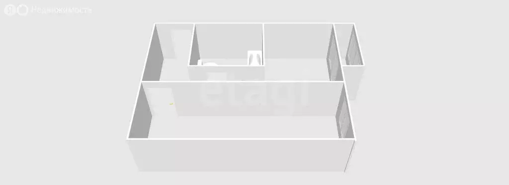 1-комнатная квартира: Южно-Сахалинск, Комсомольская улица, 269Б (32.2 ... - Фото 1