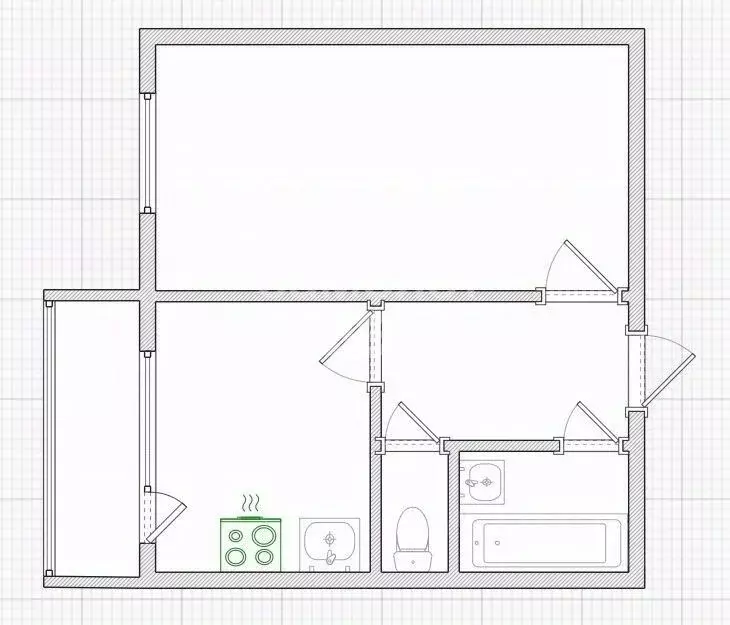 1-к кв. Омская область, Омск проезд 3-й Амурский, 1к2 (33.4 м) - Фото 2