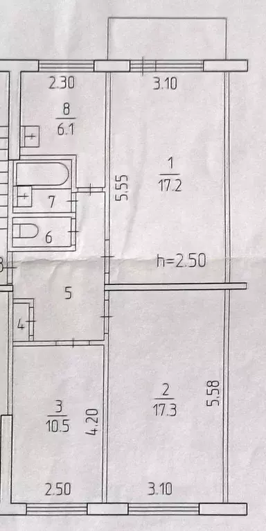3-к кв. Пермский край, Пермь Чердынская ул., 20 (61.9 м) - Фото 2