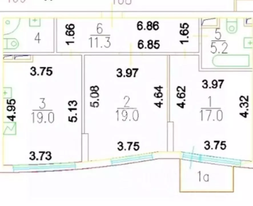 2-к кв. Москва просп. Маршала Жукова, 43к5 (75.5 м) - Фото 2