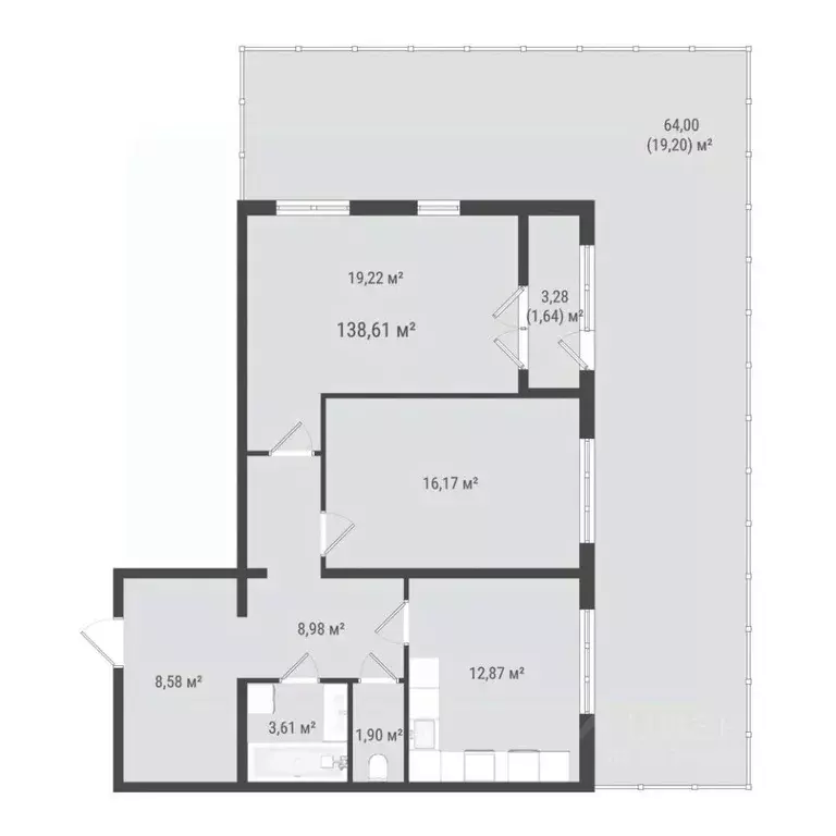 2-к кв. Сахалинская область, Южно-Сахалинск Зеленая Планета на Мира ... - Фото 1