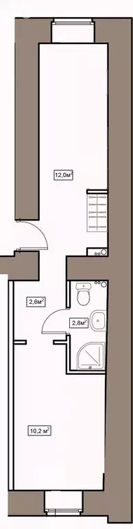 1-комнатная квартира: Ломоносов, Дворцовый проспект, 14/9 (25.7 м) - Фото 1