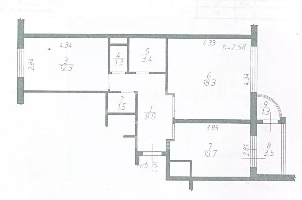 2-к кв. Москва, Москва, Московский г. ул. Бианки, 3 (56.0 м) - Фото 2