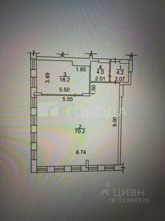 Офис в Новосибирская область, Новосибирск Большевистская ул., 35 (97 ... - Фото 2
