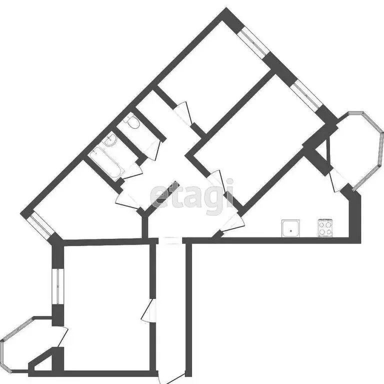 4-комнатная квартира: Тюмень, улица Муравленко, 9с1 (92.4 м) - Фото 0