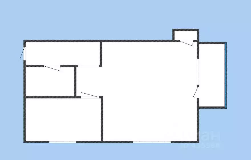 1-к кв. Белгородская область, Губкин ул. Мира, 2 (31.3 м) - Фото 2