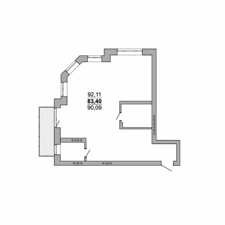 2-комнатная квартира: Новосибирск, улица Сеченова, 13 (90.09 м) - Фото 0