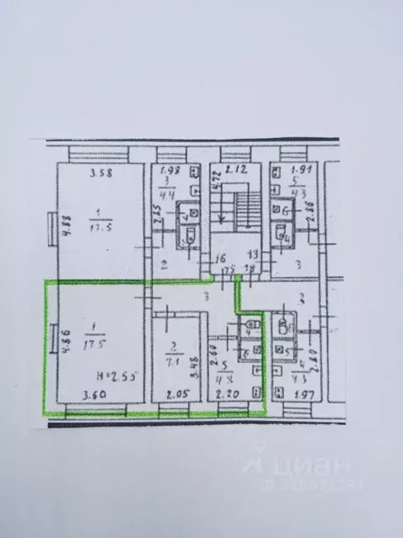 2-к кв. Мурманская область, Мурманск Подгорная ул., 64 (35.8 м) - Фото 0