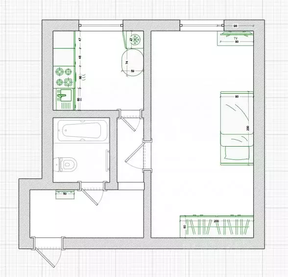 1-к кв. Калужская область, с. Совхоз Боровский ул. Центральная, 17 ... - Фото 2