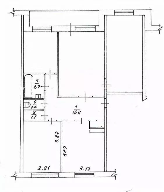 4-к кв. Омская область, Кормиловка рп ул. Ленина, 113 (78.2 м) - Фото 1