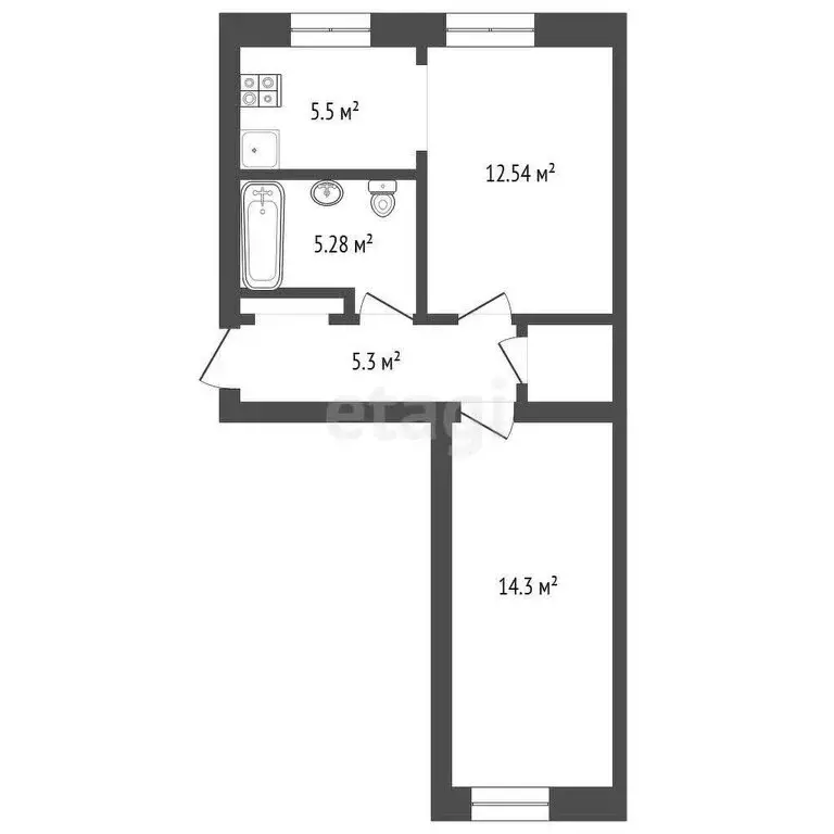 Дом в село Масали, улица Ленина (25 м) - Фото 1