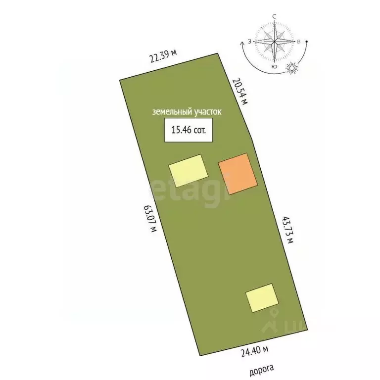 Участок в Пермский край, Пермь ул. Спешилова (15.0 сот.) - Фото 2