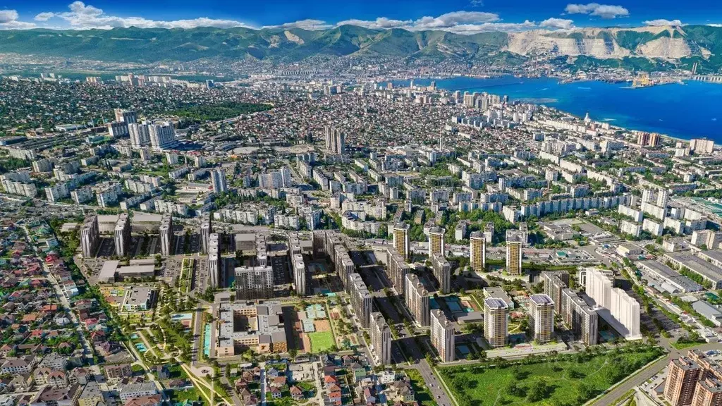 1-к кв. Краснодарский край, Новороссийск Город у Моря жилой комплекс ... - Фото 1