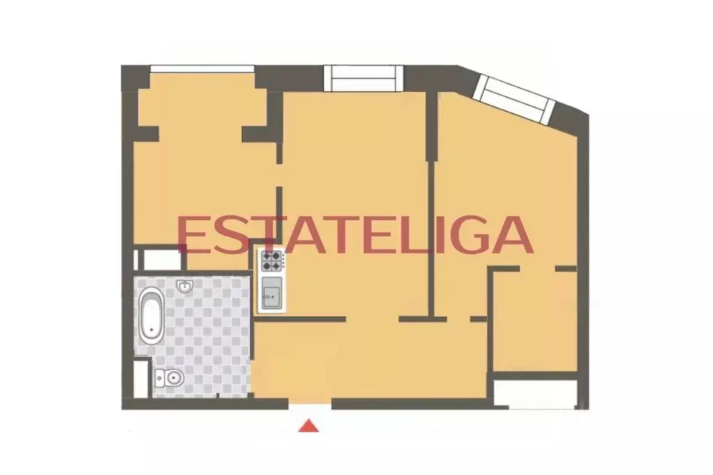 3-к кв. Москва Береговой проезд, 1Б (70.0 м) - Фото 2