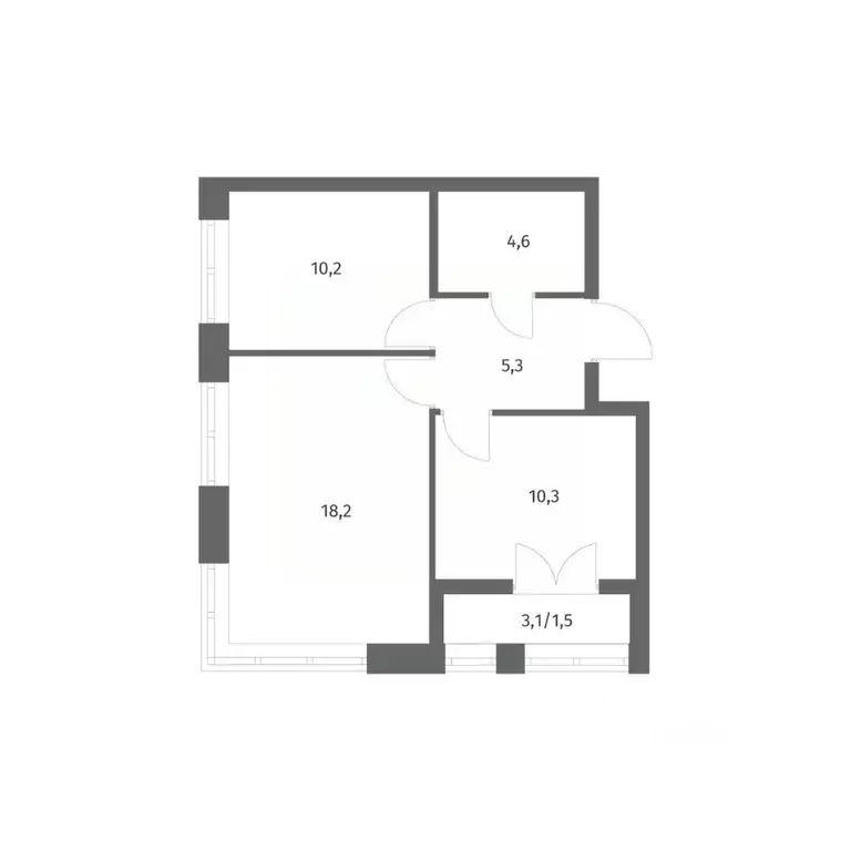 2-к кв. Ленинградская область, Ломоносовский район, Аннинское ... - Фото 1