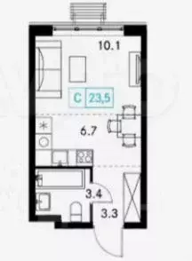 Студия Московская область, Химки городской округ, д. Рузино, ... - Фото 2