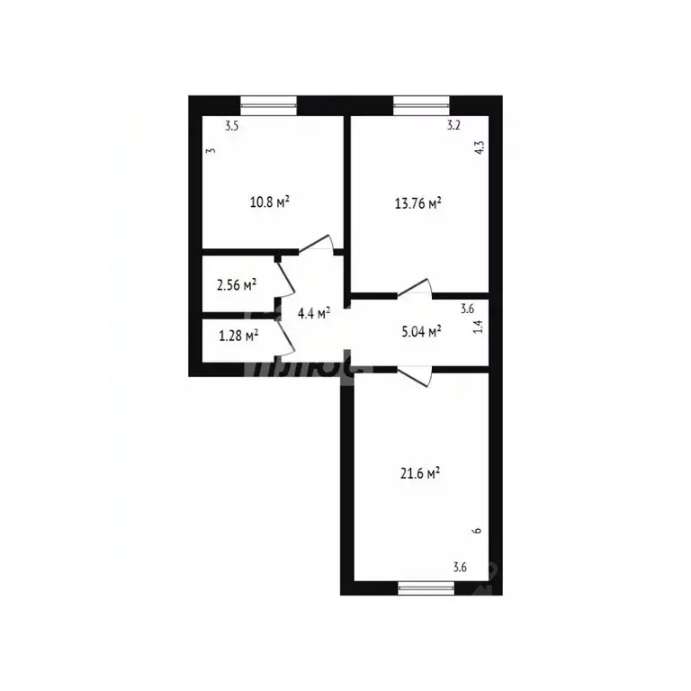 2-к кв. Дагестан, Дербент ул. Юрия Гагарина, 41 (60.0 м) - Фото 2