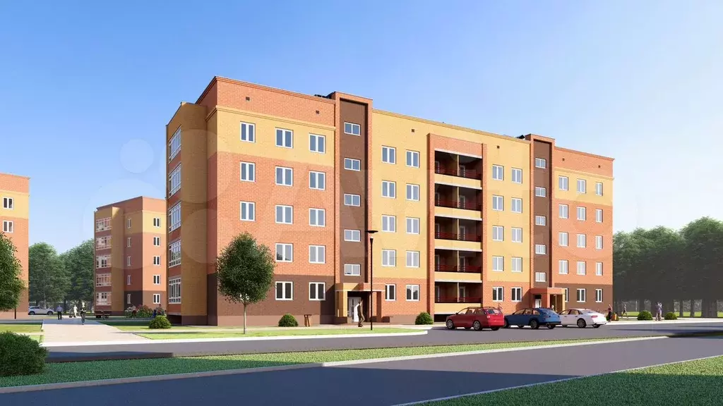 1-к. квартира, 36,8 м, 2/5 эт. - Фото 0