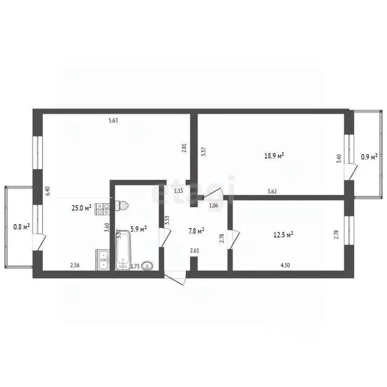 2-к кв. Крым, Феодосия ш. Симферопольское, 24Г (70.1 м) - Фото 1