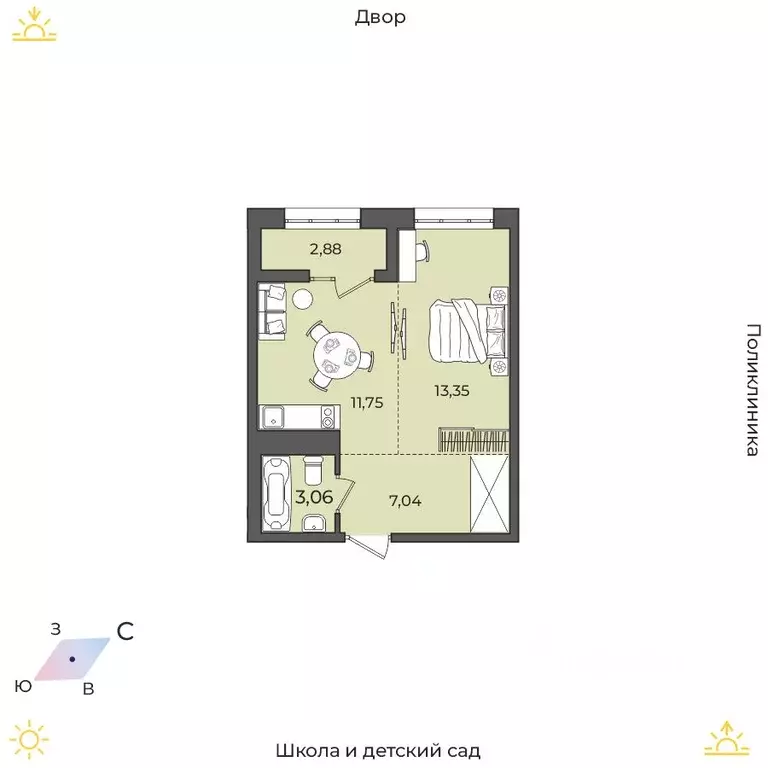 1-к кв. Иркутская область, Иркутский муниципальный округ, Маркова рп, ... - Фото 1