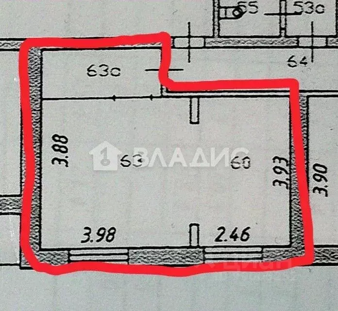 Комната Ивановская область, Иваново ул. Кудряшова, 100 (30.3 м) - Фото 2