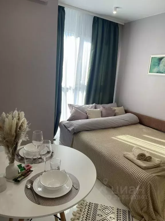 Студия Краснодарский край, Сочи Бытха мкр, ул. Ясногорская, 16/8к2 ... - Фото 0