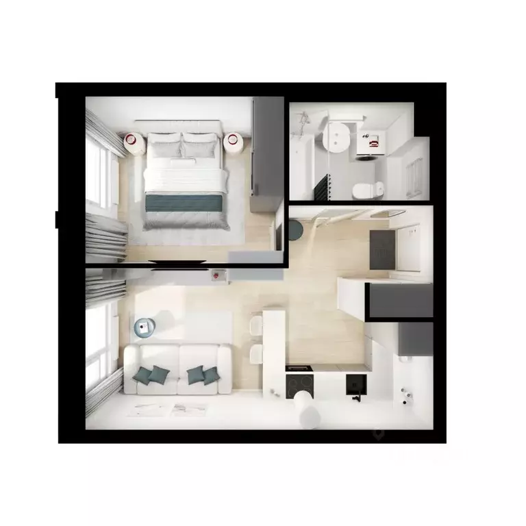 1-к кв. Московская область, Котельники Парковый мкр, Белая Дача Парк ... - Фото 2