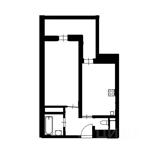 1-к кв. Санкт-Петербург Республиканская ул., 35 (44.2 м) - Фото 2