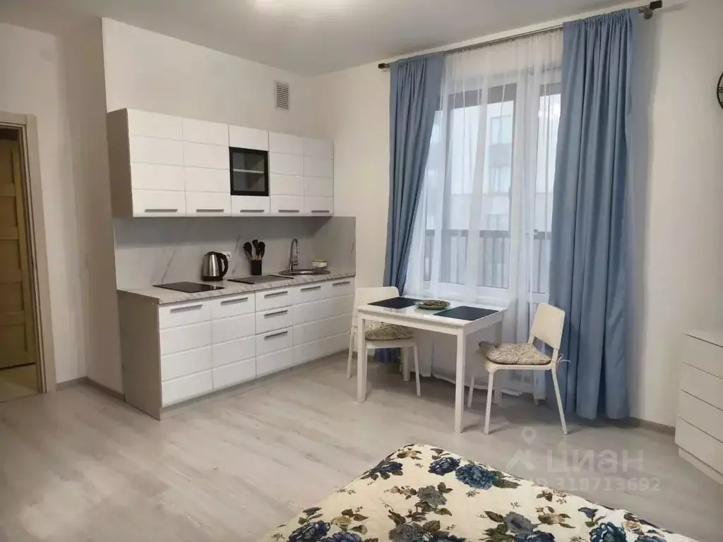 Студия Санкт-Петербург ул. Верхне-Каменская, 11к1 (25.0 м) - Фото 1