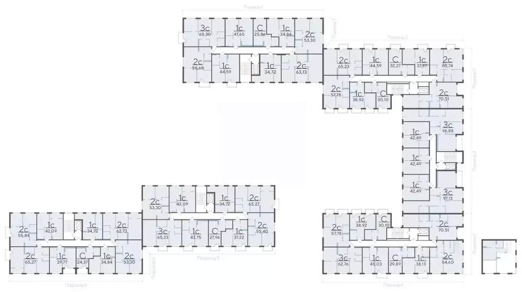 2-к кв. Тюменская область, Тюмень Гилевский жилрайон,  (53.3 м) - Фото 1