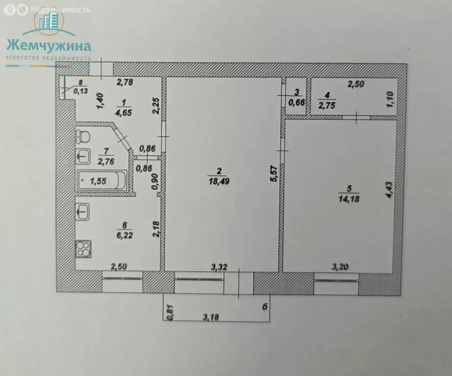 2-комнатная квартира: Димитровград, проспект Димитрова, 17А (50.61 м) - Фото 0