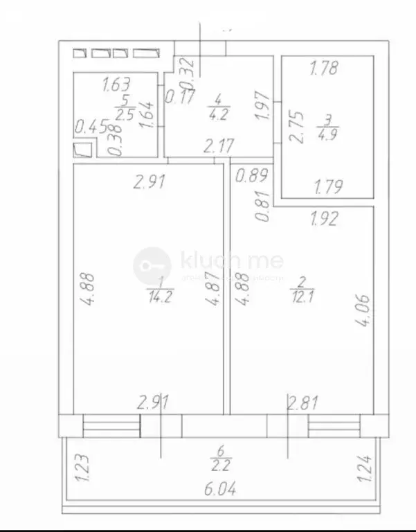 1-комнатная квартира: Казань, Проточная улица, 12 (43.1 м) - Фото 0