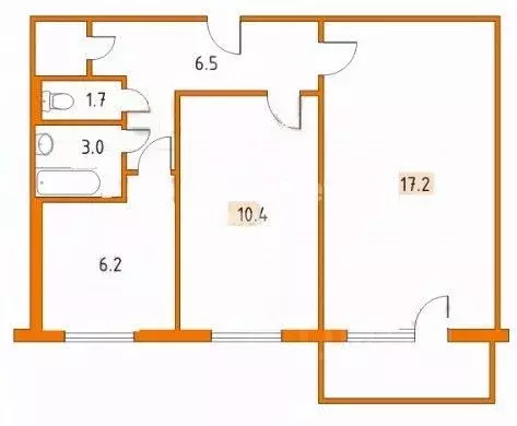 2-к кв. Липецкая область, Липецк просп. Победы, 57 (43.5 м) - Фото 1