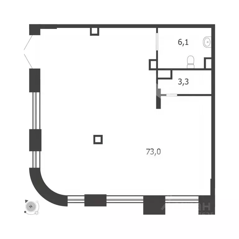 Помещение свободного назначения в Москва 3-я оч., Шагал жилой ... - Фото 2