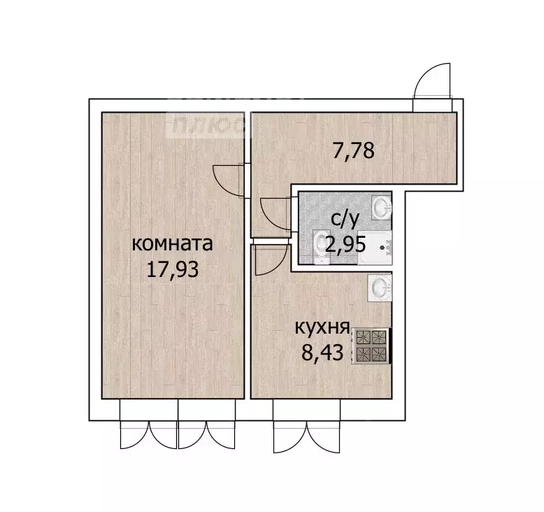 1-к кв. Башкортостан, Уфа Цветы Башкирии жилрайон,  (37.0 м) - Фото 1