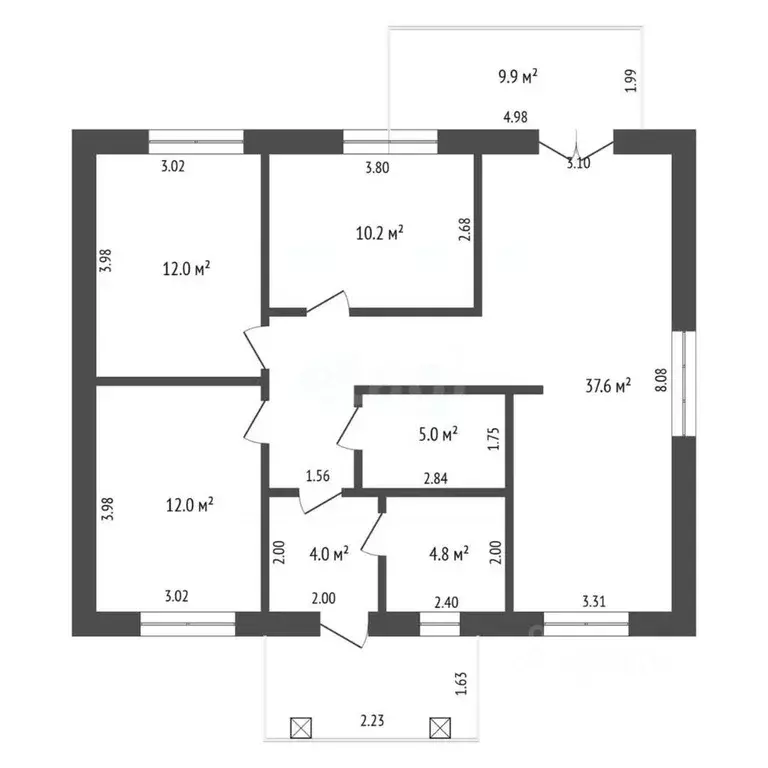 Дом в Удмуртия, Завьяловский район, д. Лудорвай ул. Изумрудная, 1 (100 ... - Фото 2