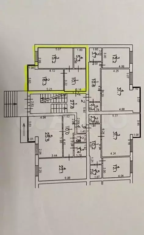 1-к. квартира, 47 м, 1/3 эт. - Фото 0