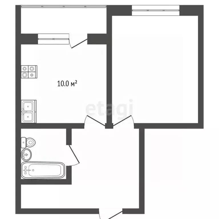 1-к кв. Севастополь ул. Александра Косарева, 18 (41.0 м) - Фото 2