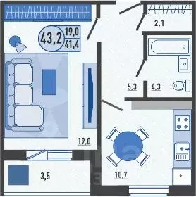 1-к кв. Орловская область, Орловский район, д. Образцово ул. Николая ... - Фото 1