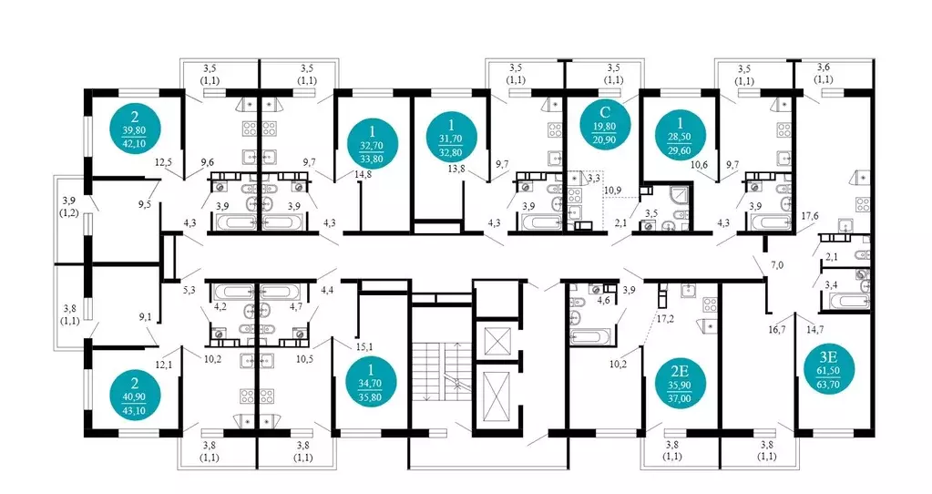 1-к кв. Краснодарский край, Сочи Кудепста мкр, Флора жилой комплекс ... - Фото 2