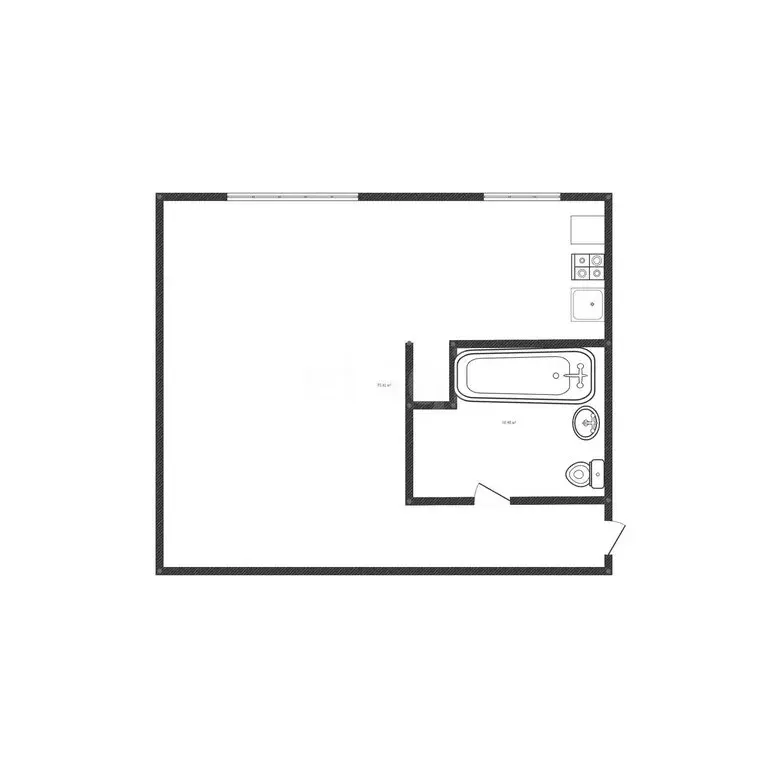 Квартира-студия: Ангарск, 7-й микрорайон, 10 (31 м) - Фото 1