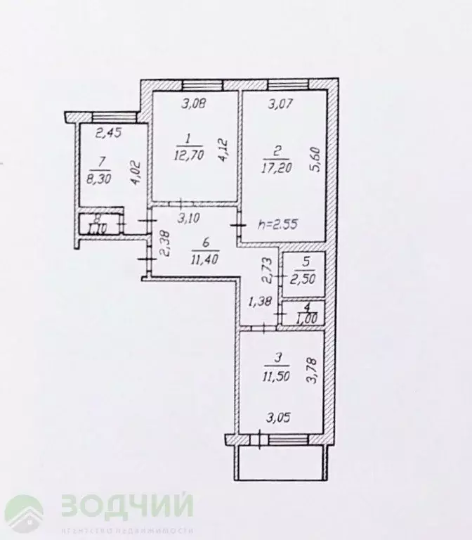 3-к кв. Чувашия, Чебоксары бул. Анатолия Миттова, 24 (65.7 м) - Фото 0