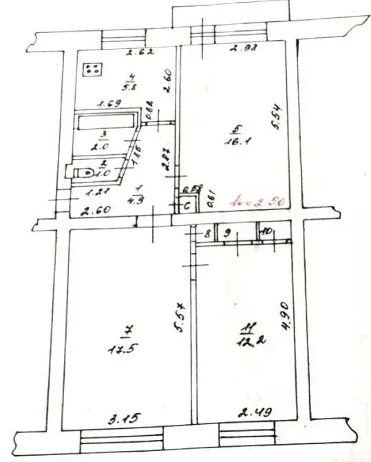 3-к кв. Тверская область, Тверь ул. Громова, 5 (62.0 м) - Фото 1