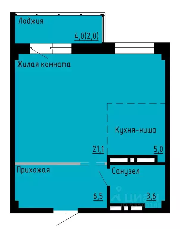 1-к кв. Приморский край, Владивосток Русская ул. (38.2 м) - Фото 0